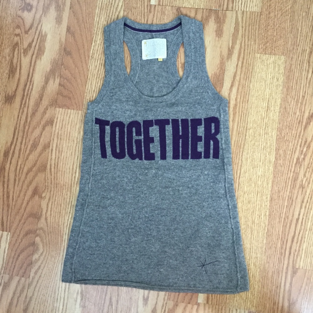 Beatles say come "TOGETHER" 291 cashmere top NEW